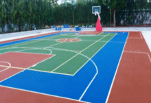 outdoor basketball court flooring
