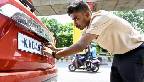 book my high security no plate